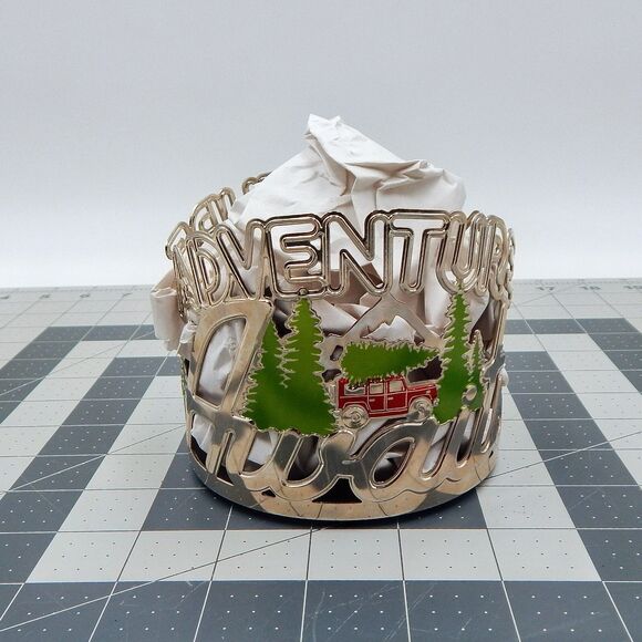 Bath & Body Works Adventure Awaits 3 Wick Candle Holder Sleeve Christmas Trees - Picture 8 of 8